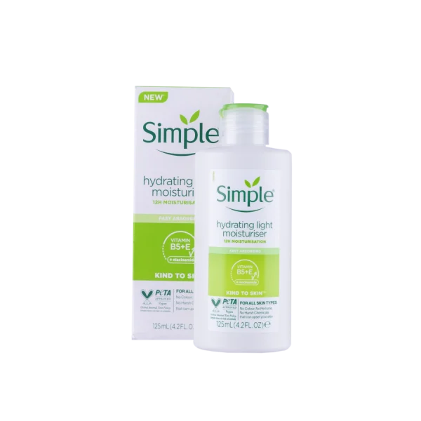 کرم مرطوب کننده لایت برند سیمپل حجم 125 میل