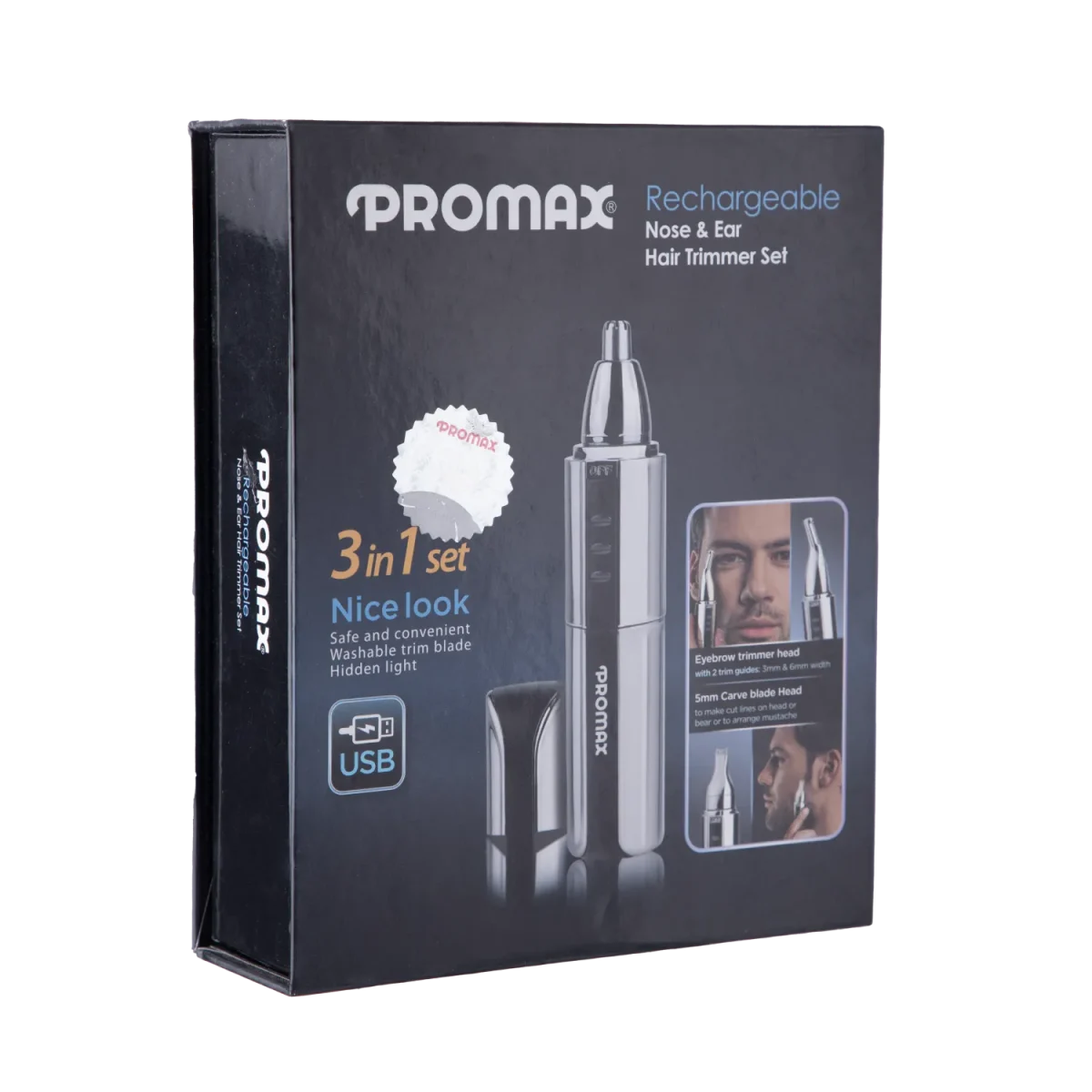 اصلاح گوش و بینی شارژی پرو مکس مدل 3 کاره - Image 5