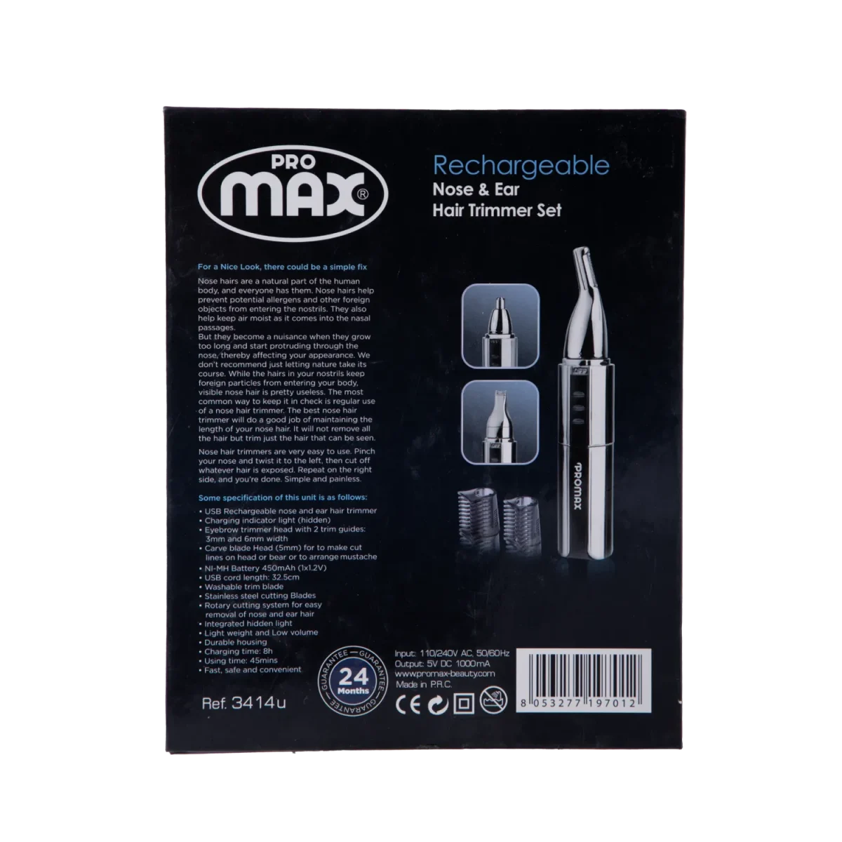 اصلاح گوش و بینی شارژی پرو مکس مدل 3 کاره - Image 4