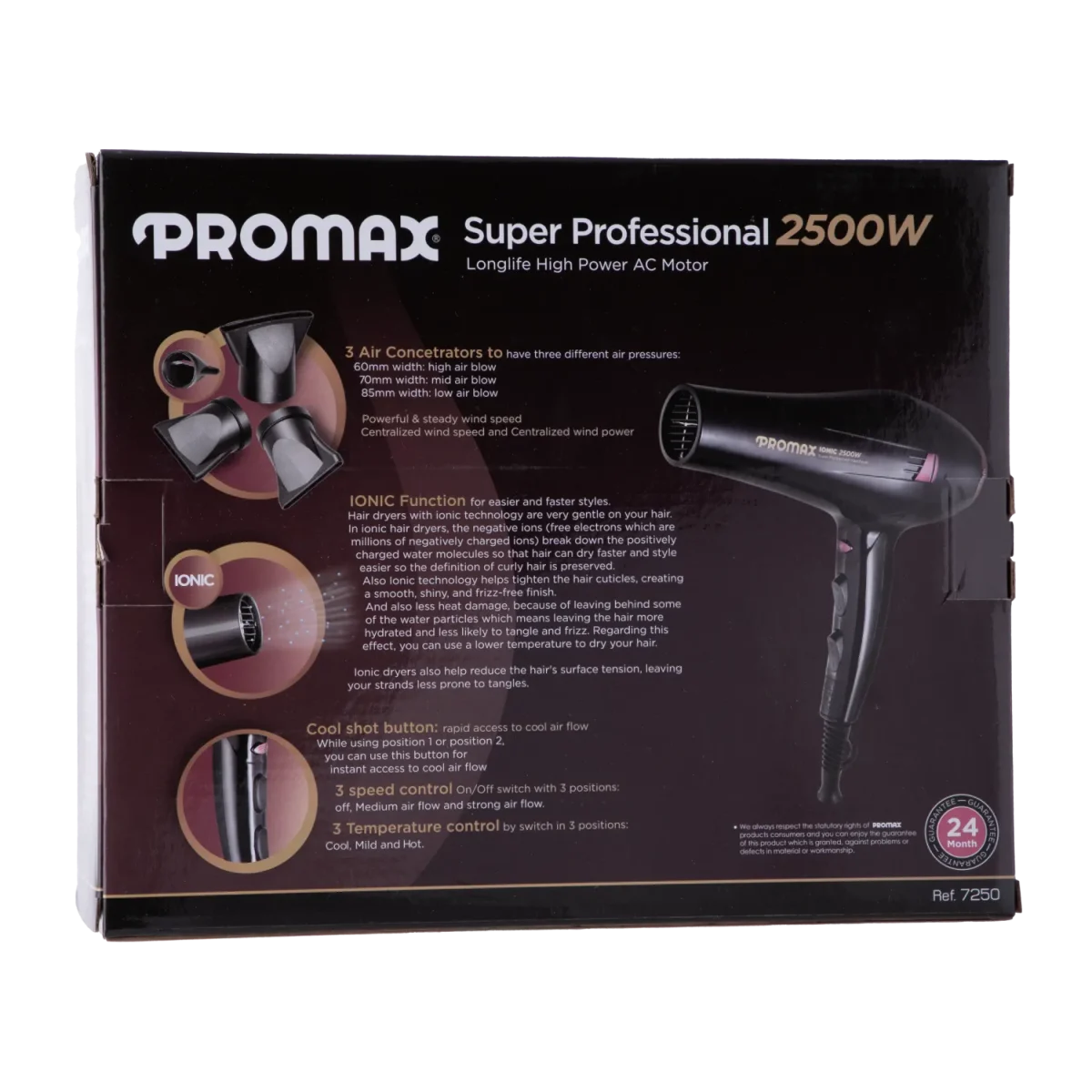 سشوار حرفه‌ای پرومکس مدل 7250 - Image 3