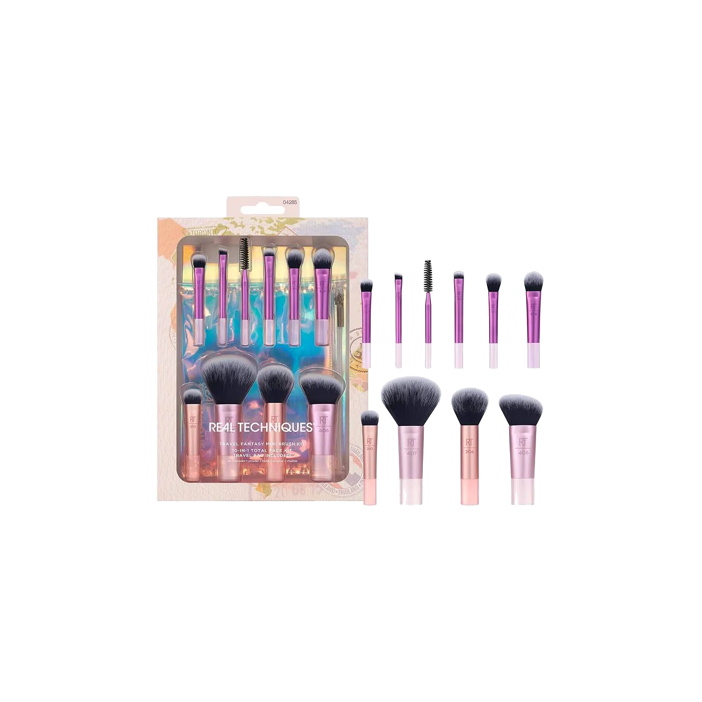 ست 10 تیکه ست ۱۰ تکه براش آرایشی ریل تکنیک - Image 1