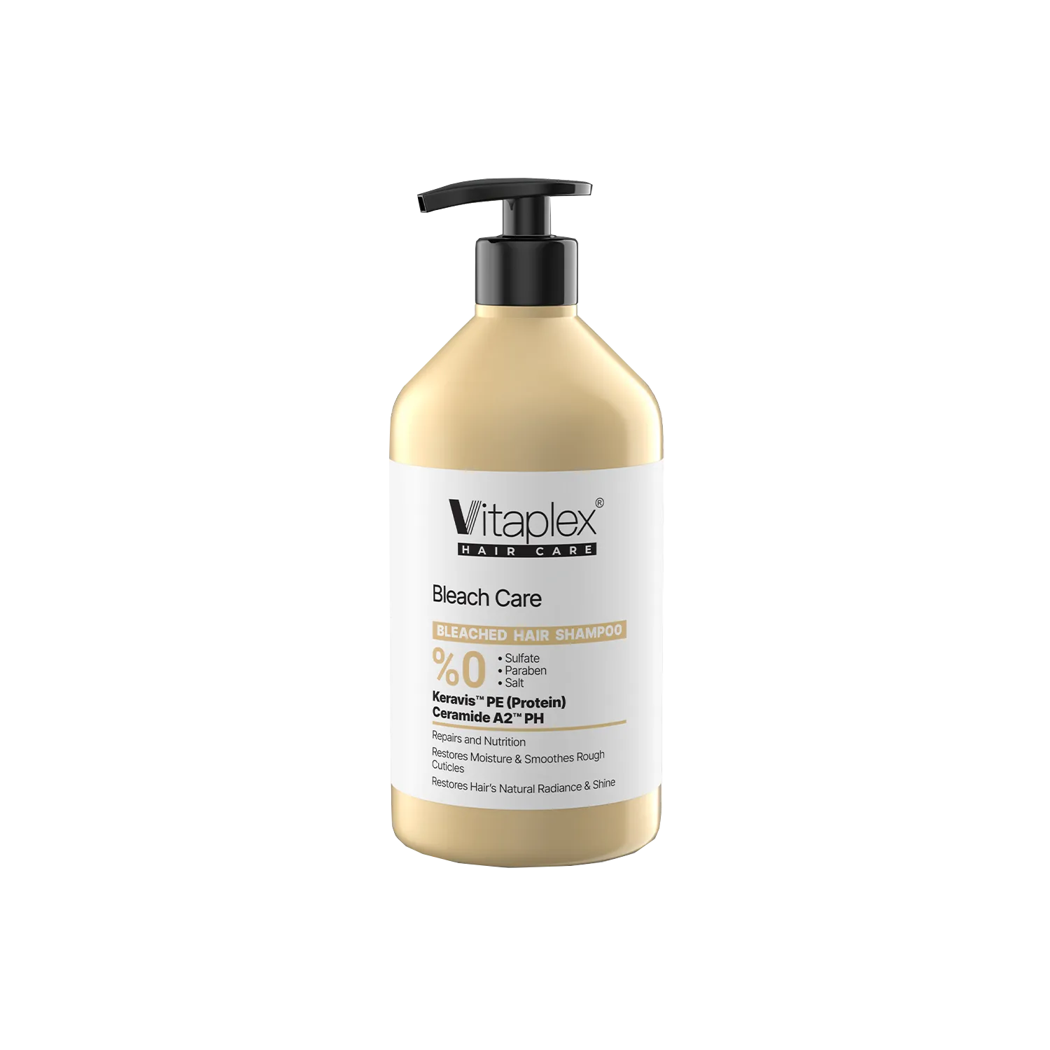 شامپو زرد ویتا شامپو ویتاپلکس بازسازی و تقویت موهای دکلره و روشن - Image 1