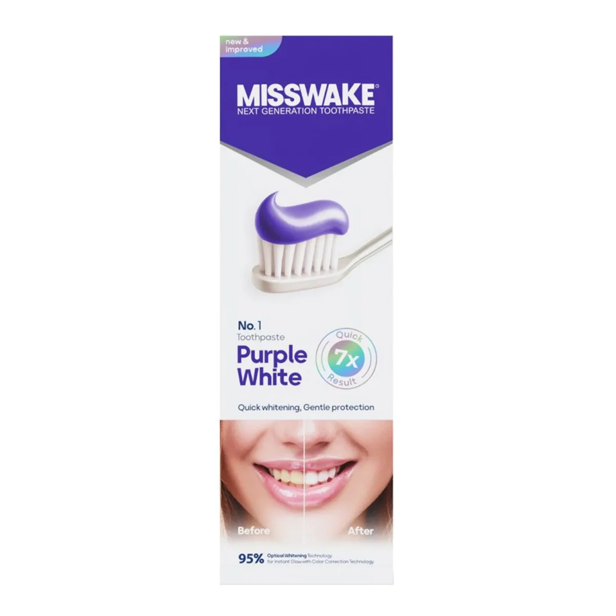 خمیردندان سفیدکننده فوری میس ویک مدل Purple White - Image 2