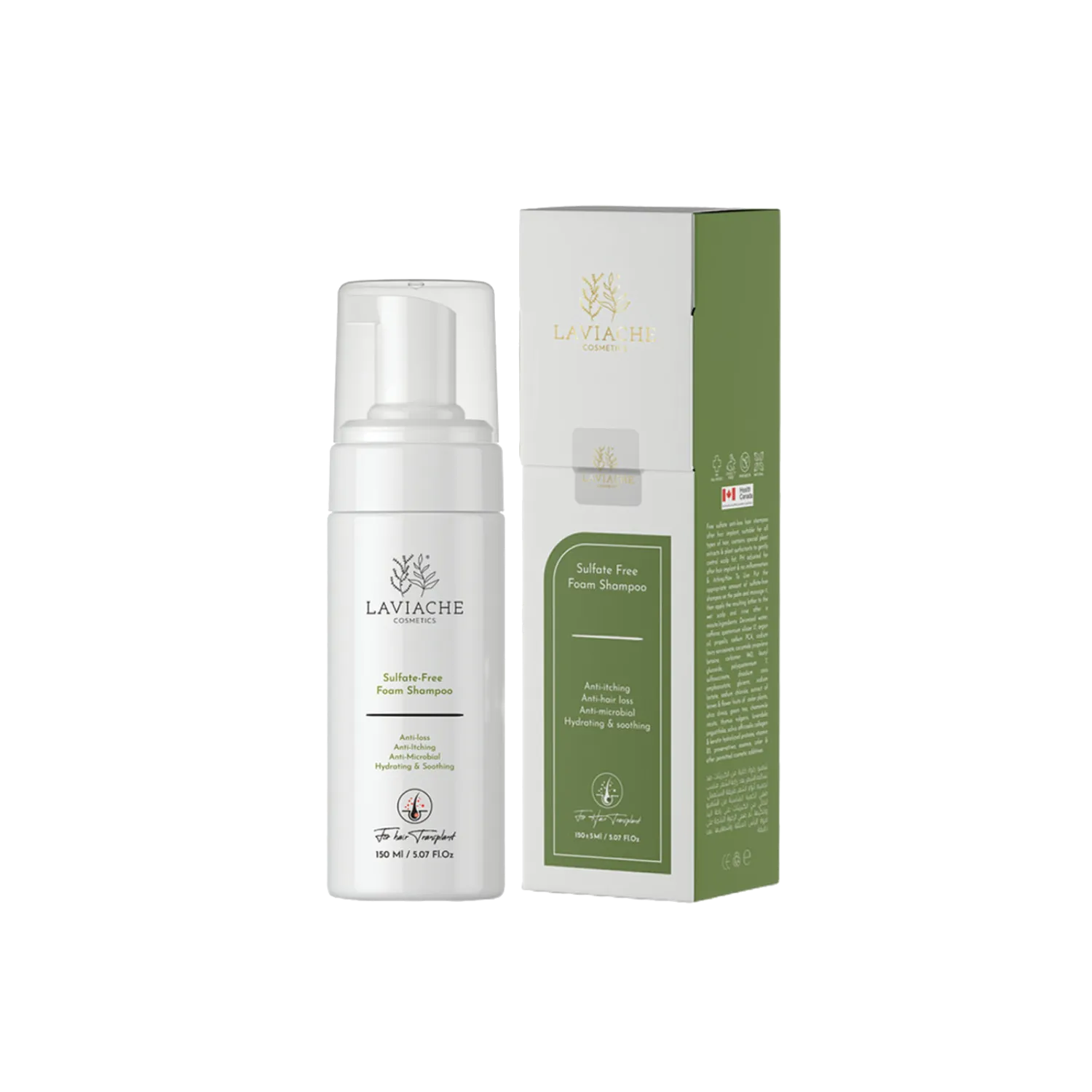 شامپو لاویاچه شامپو فوم بعد از کاشت لاویاچه - Image 1