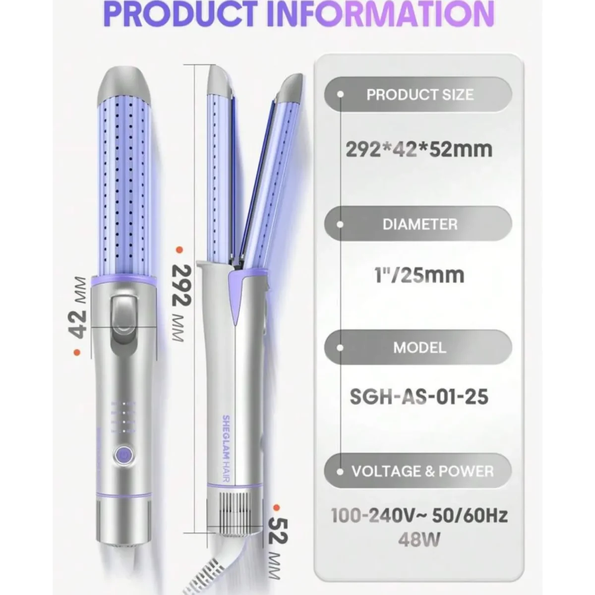 اتو موی شیگلم مدل Sheglam Hair Styler - Image 2